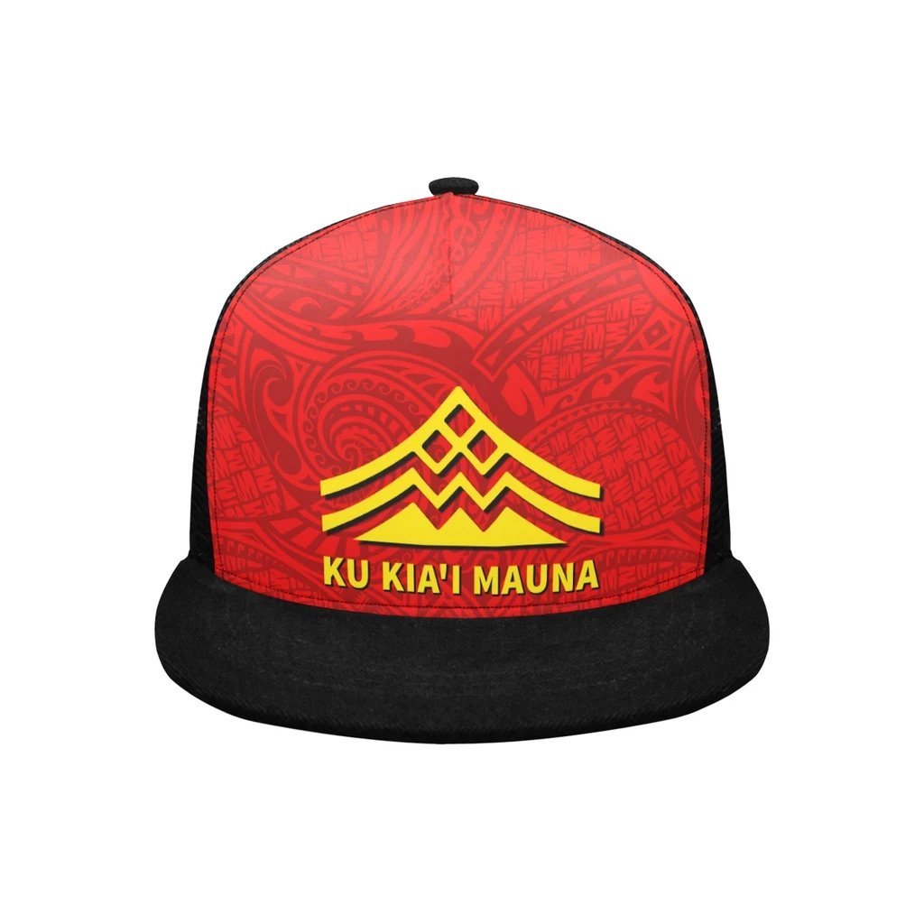 Ku Kia'i Mauna Trucker Hat Trucker Hat Universal Fit Red - Polynesian Pride