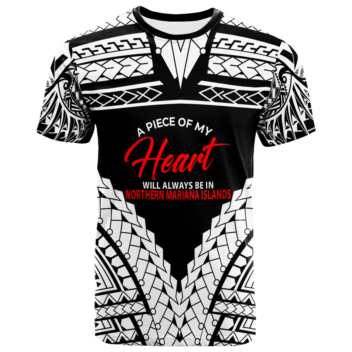 Northern Mariana Islands T Shirt A Piece Of My Heart Unisex White - Polynesian Pride