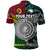 Custom Vanuatu New Zealand Polo Shirt Together Paua Shell, Custom Text and Number LT8 - Polynesian Pride