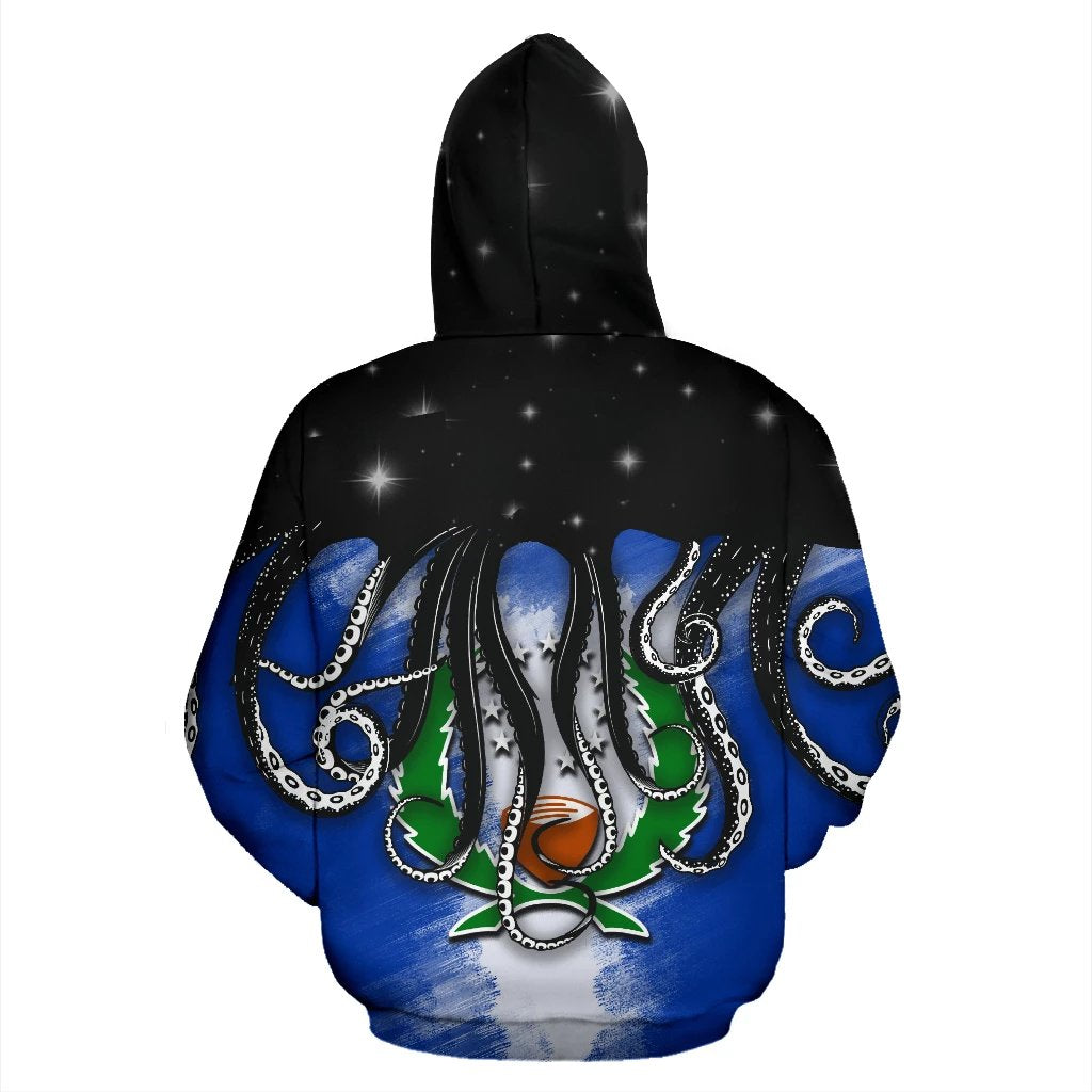 Pohnpei Hoodie Pohnpei Flag Octopus Style K9 - Polynesian Pride