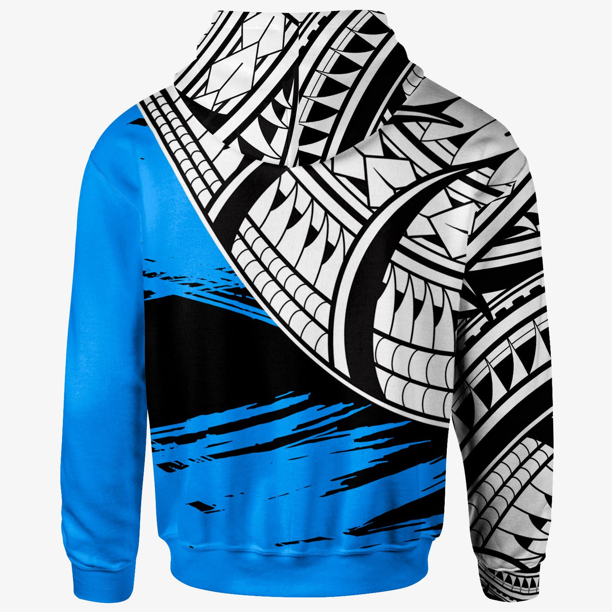 Palau Custom Hoodie Palau Flag Style With Claw Pattern - Polynesian Pride