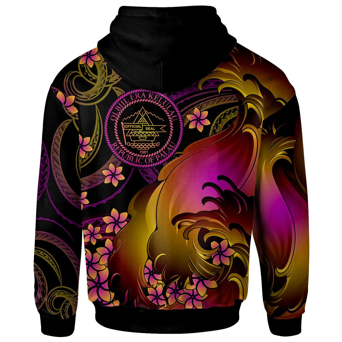 Palau Hoodie Palau in wave - Polynesian Pride