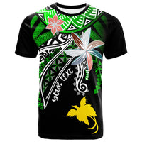 Papua New Guinea Custom T Shirt Fanciful Forest Green Color Unisex Green - Polynesian Pride