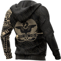 Papua New Guinea Hoodie Papua New Guinea Flag Tattoo Style New - Polynesian Pride