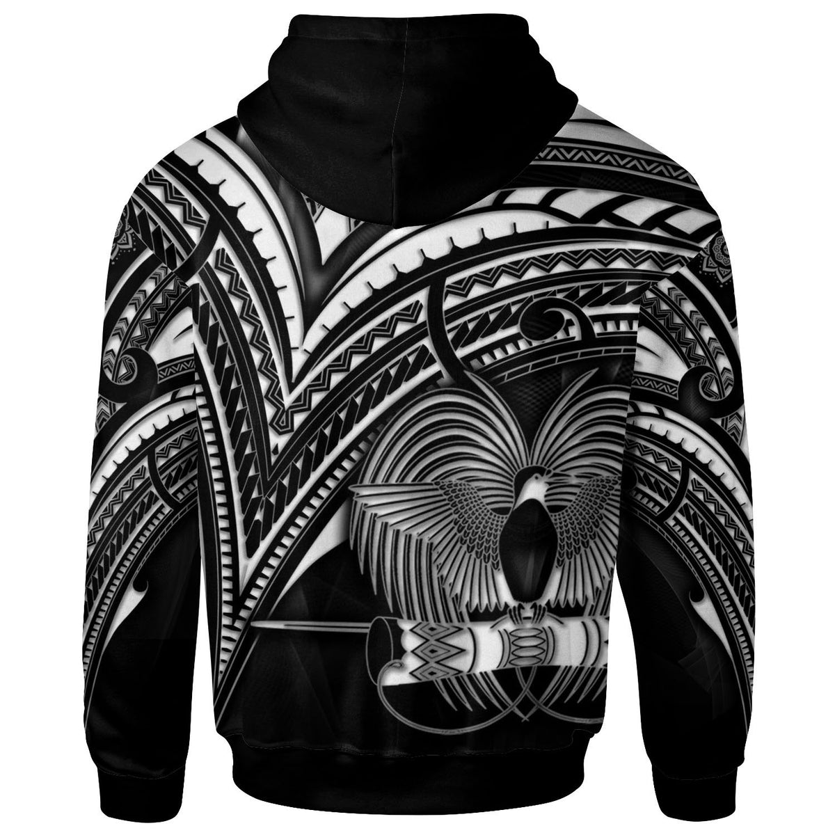 Papua New Guinea Zip Hoodie Cross Style - Polynesian Pride