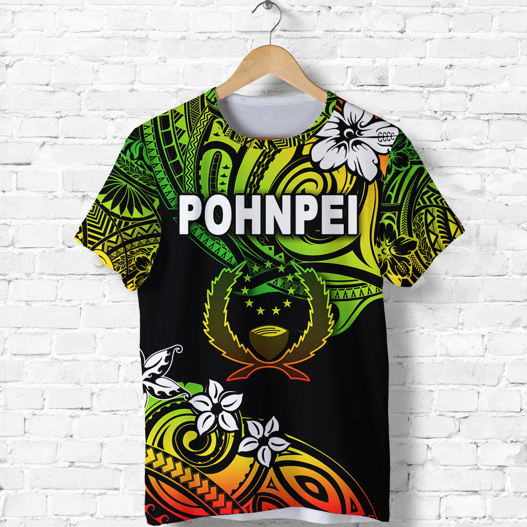 FSM Pohnpei T Shirt Unique Vibes Reggae LT8 - Polynesian Pride