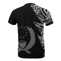 Pohnpei Pattern T Shirt Pohnpei Flag Polynesian Tattoo Black Style - Polynesian Pride