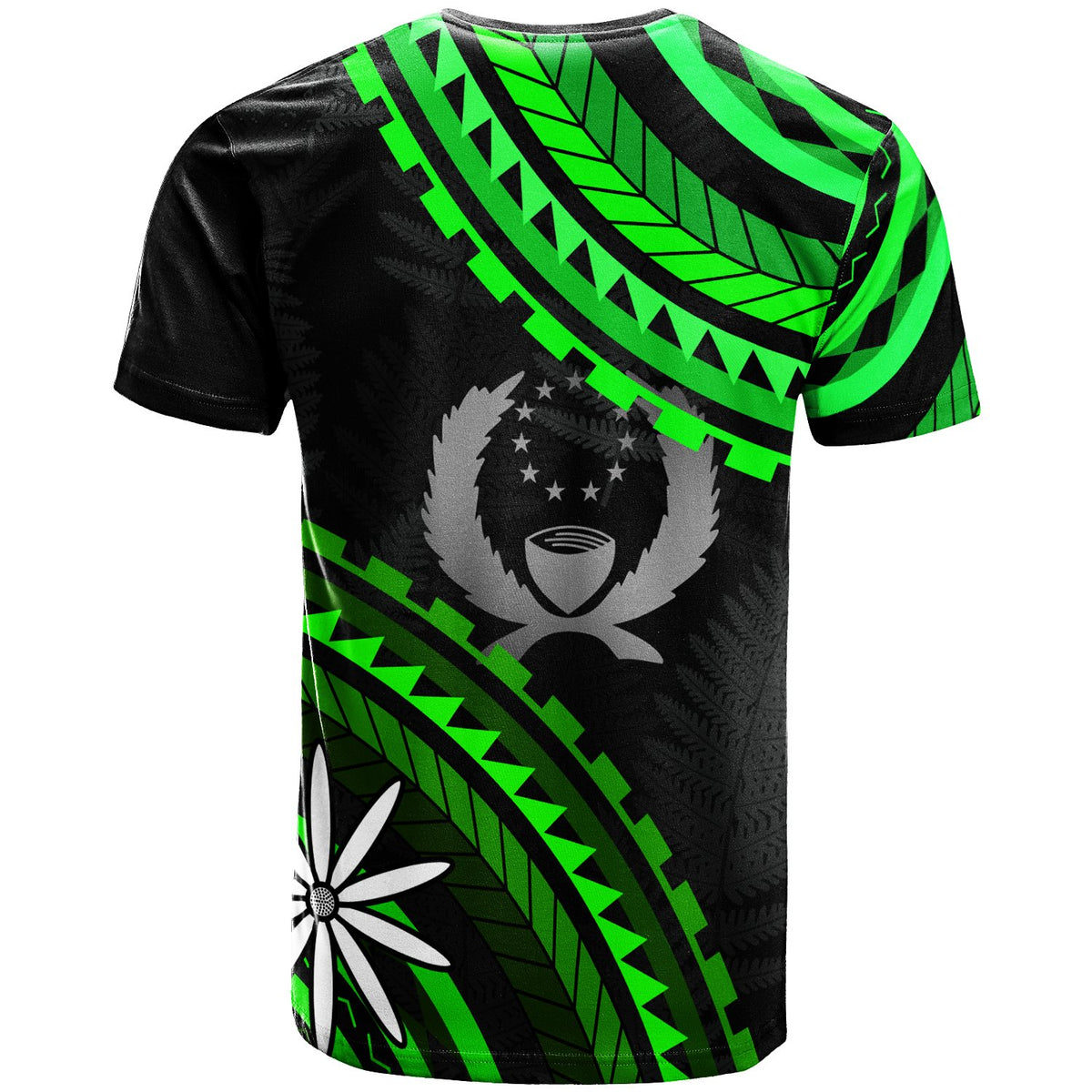Pohnpei T Shirt Palm Leaf Texture - Polynesian Pride