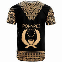 Pohnpei Custom T Shirts Tooth Shaped Necklace Pattern - Polynesian Pride