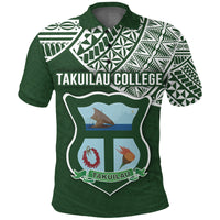(NANIVI SILI) Takuilau College Polo Shirt Tonga Pattern LT4 - Polynesian Pride