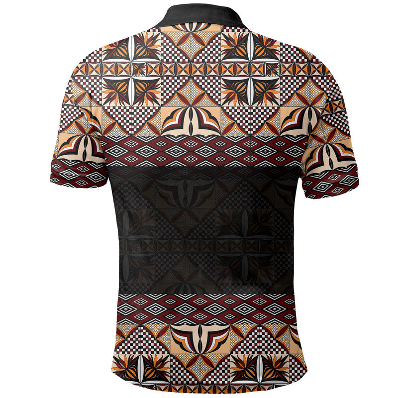 Samoa Polo Shirt Siapo Patterns LT6 - Polynesian Pride