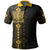 Hawaii Nanakuli High Mix Kakau Polo Shirt LT6 Yellow - Polynesian Pride