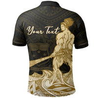 Custom Samoa Warrior Polo Shirt Polynesian No.3 LT6 - Polynesian Pride