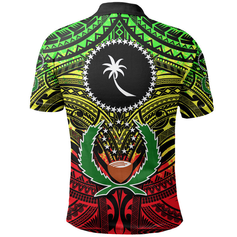 Micronesia Culture Day Polo Shirt Chuuk and Pohnpei Reggae Style LT6 LT6 - Polynesian Pride