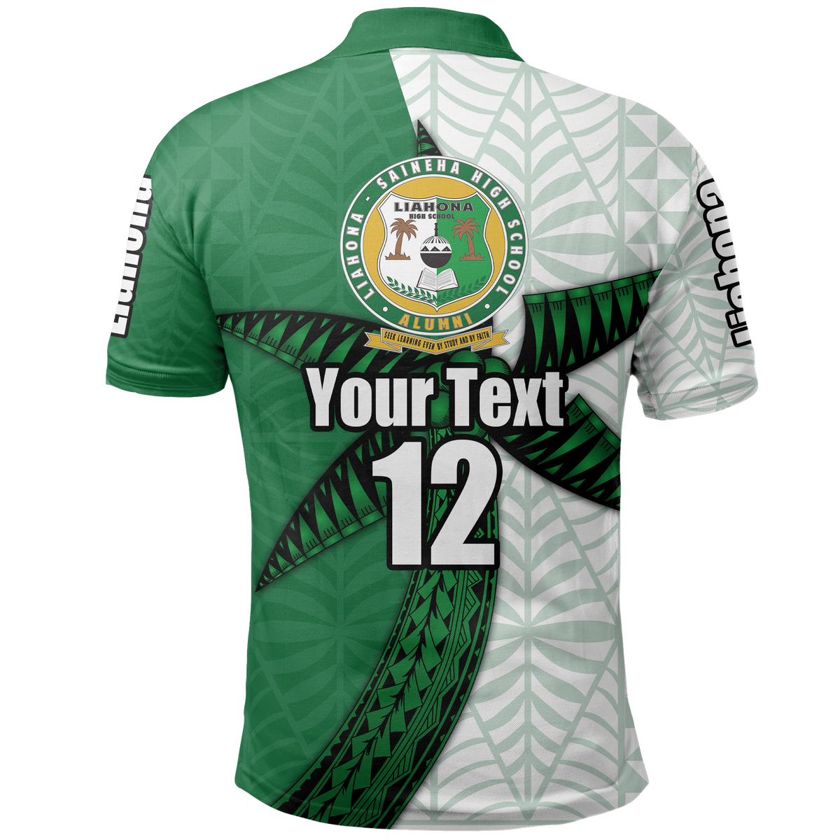 Custom Liahona Tonga Polo Shirt Polynesian Coconut Tree Style - Polynesian Pride