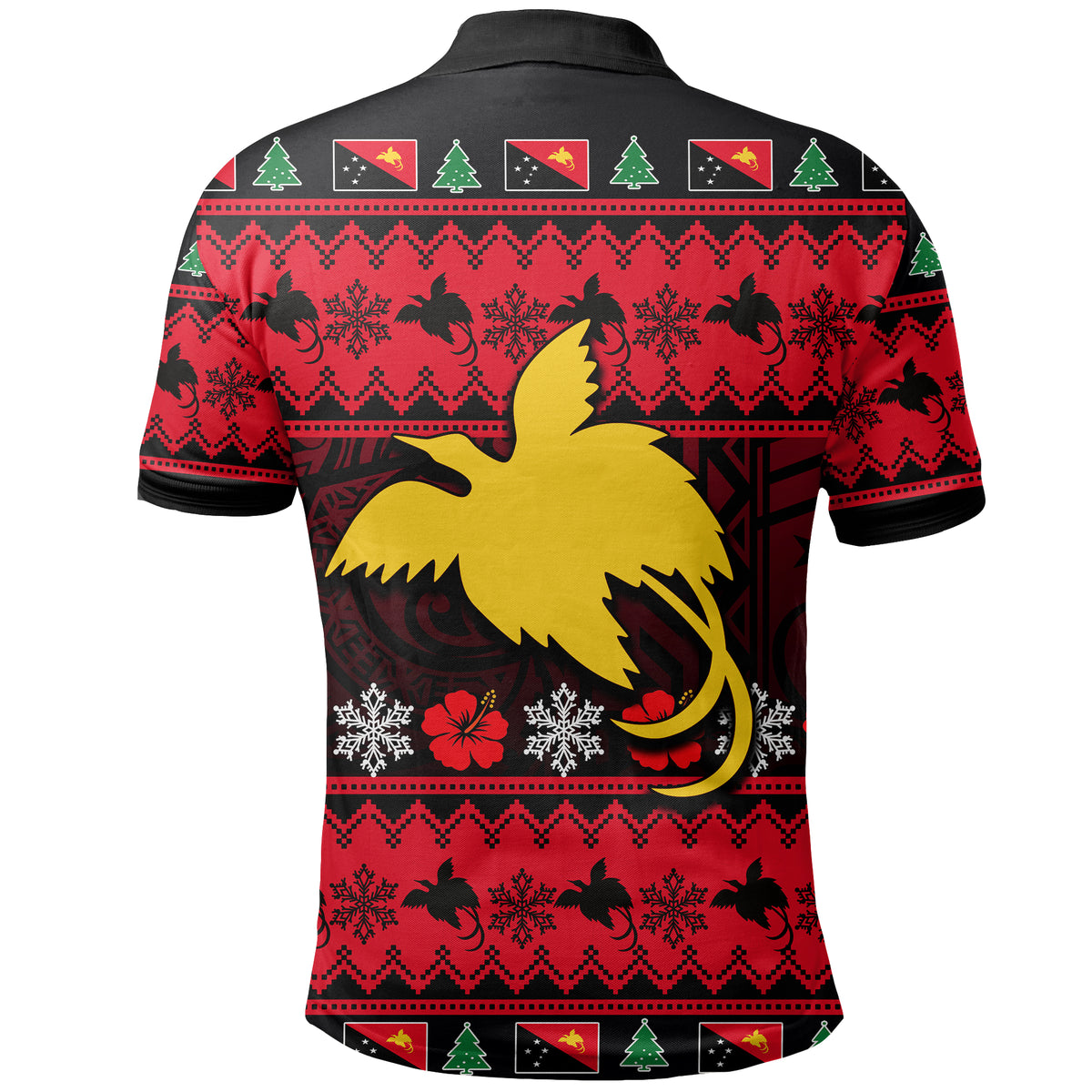 Papua New Guinea Christmas Polo Shirt LT6 - Polynesian Pride