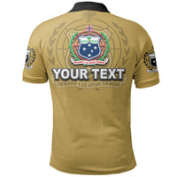 Custom Samoa Tribal Tattoo Coat Of Arms Polo Shirt No.2 LT6 - Polynesian Pride