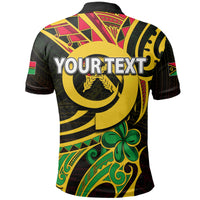 Custom Vanuatu Polo Shirt Tribal Tattoo No.2 LT6 - Polynesian Pride