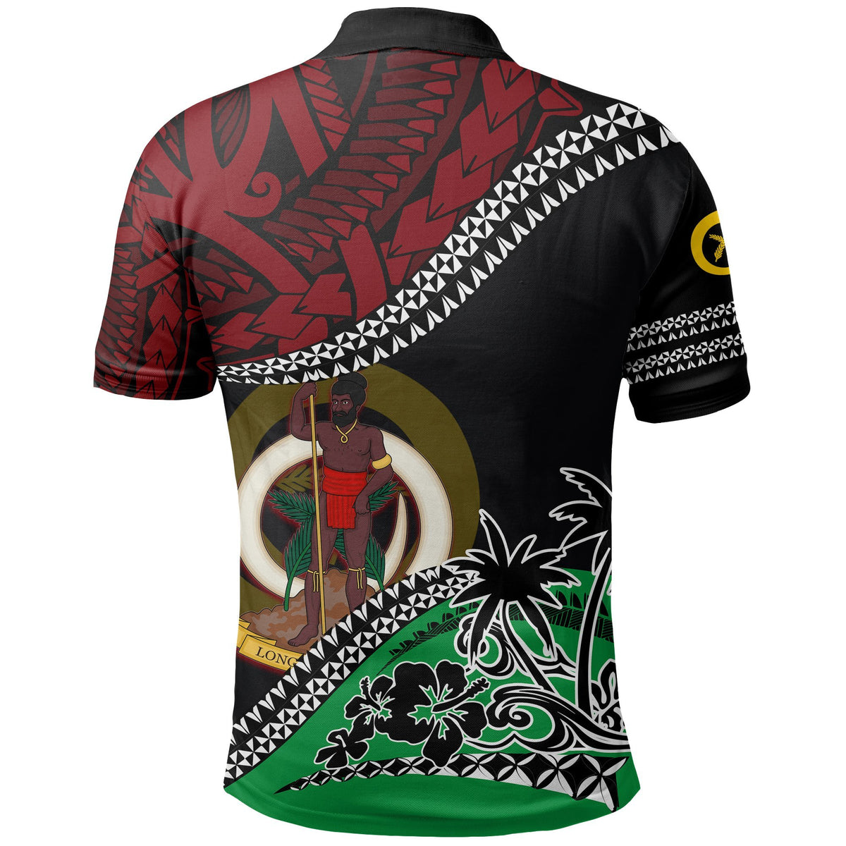Custom Vanuatu Polo Shirt Fall In The Wave - Polynesian Pride