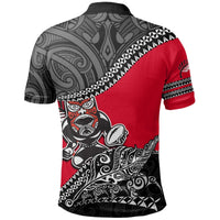 New Zealand Maori Polo Shirt Fall In Rugby - Polynesian Pride