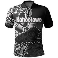 Custom Hawaiian Islands Polo Shirt Kahoolawe LT6 Unisex Black - Polynesian Pride
