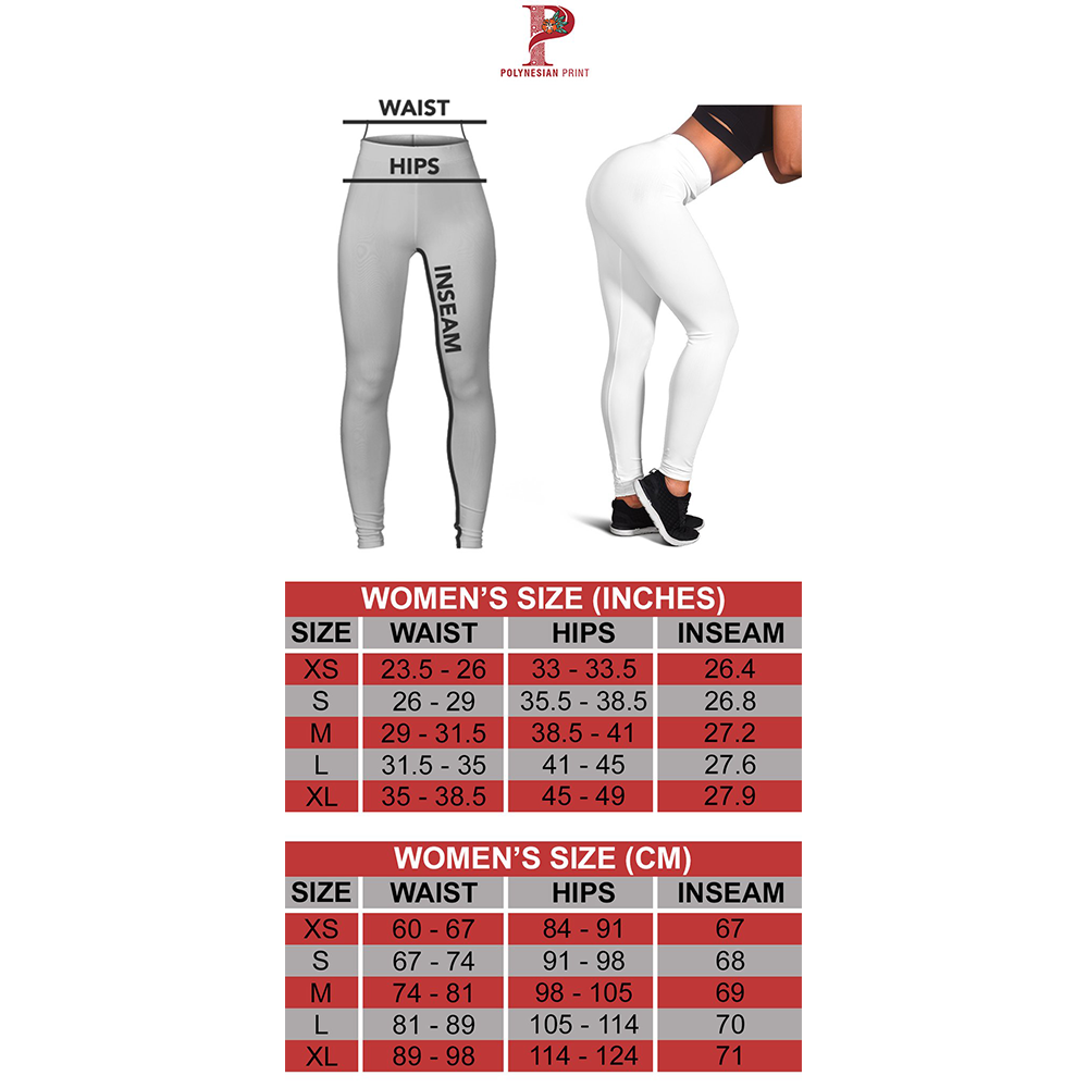 Pohnpei Women's Leggings - Micronesian White Version - Polynesian Pride