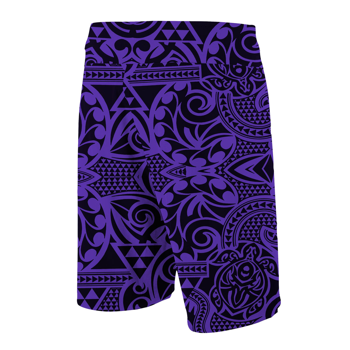 Hawaii Polynesian Tribal Turtle Board Shorts Purple - Polynesian Pride