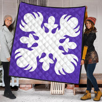 Hawaii Royal Pattern Premium Quilt - Purple - O2 Style - AH - Polynesian Pride