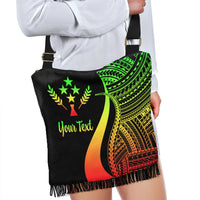 Kosrae Custom Personalised Boho Handbag - Reggae Polynesian Tentacle Tribal Pattern - Polynesian Pride