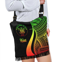 Niue Boho Handbag - Reggae Polynesian Tentacle Tribal Pattern - Polynesian Pride