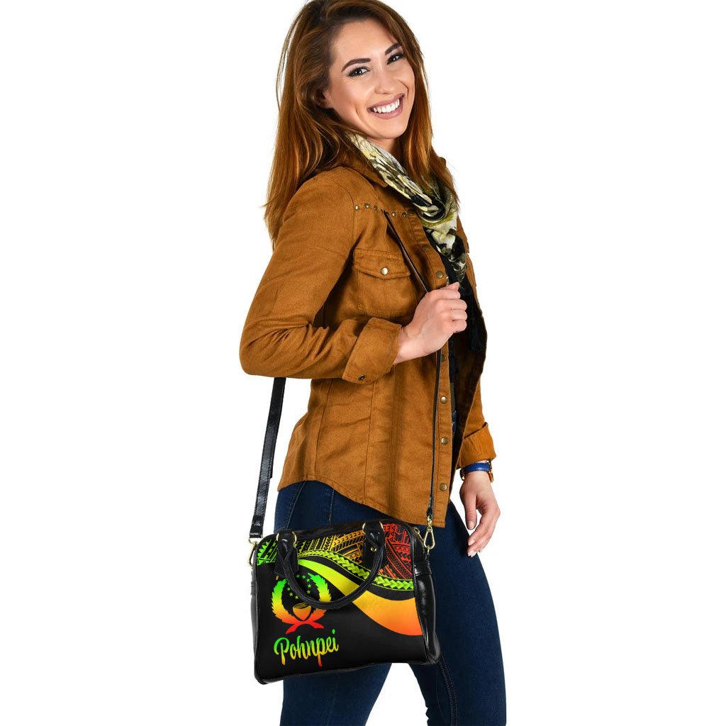 Pohnpei Shoulder Handbag - Reggae Polynesian Tentacle Tribal Pattern - Polynesian Pride