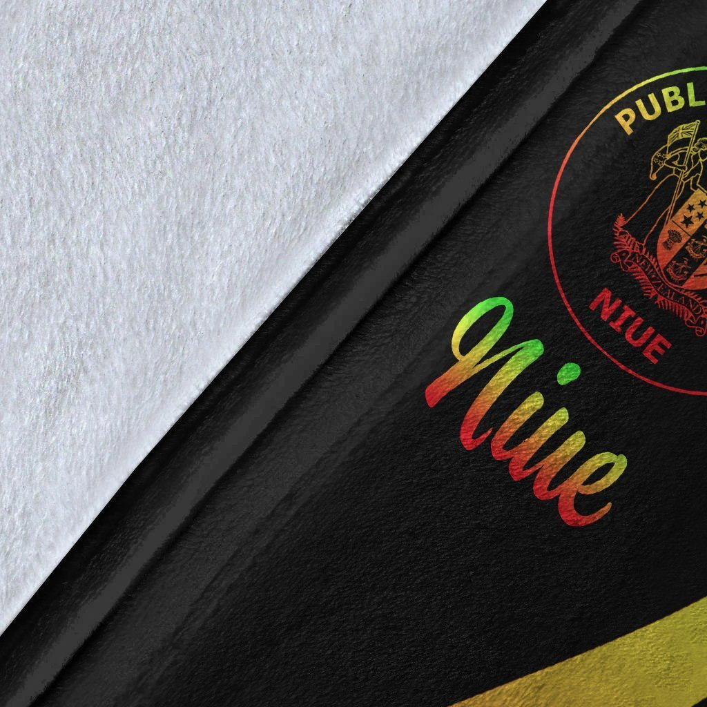 Niue Premium Blanket - Reggae Polynesian Tentacle Tribal Pattern - Polynesian Pride