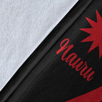 Nauru Premium Blanket - Red Polynesian Tentacle Tribal Pattern - Polynesian Pride