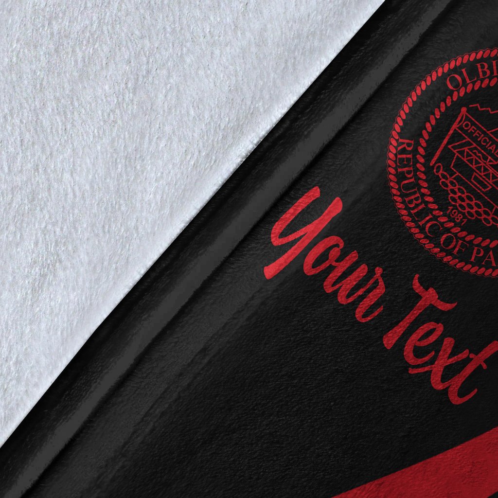 Palau Custom Personalised Premium Blanket - Red Polynesian Tentacle Tribal Pattern Crest - Polynesian Pride