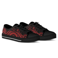 Niue Low Top Canvas Shoes - Red Tentacle Turtle - Polynesian Pride