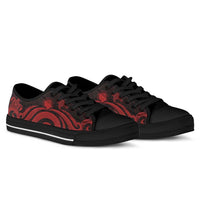 Northern Mariana Islands Low Top Shoes - Red Tentacle Turtle - Polynesian Pride