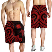 Nauru Men's Short - Red Tentacle Turtle - Polynesian Pride
