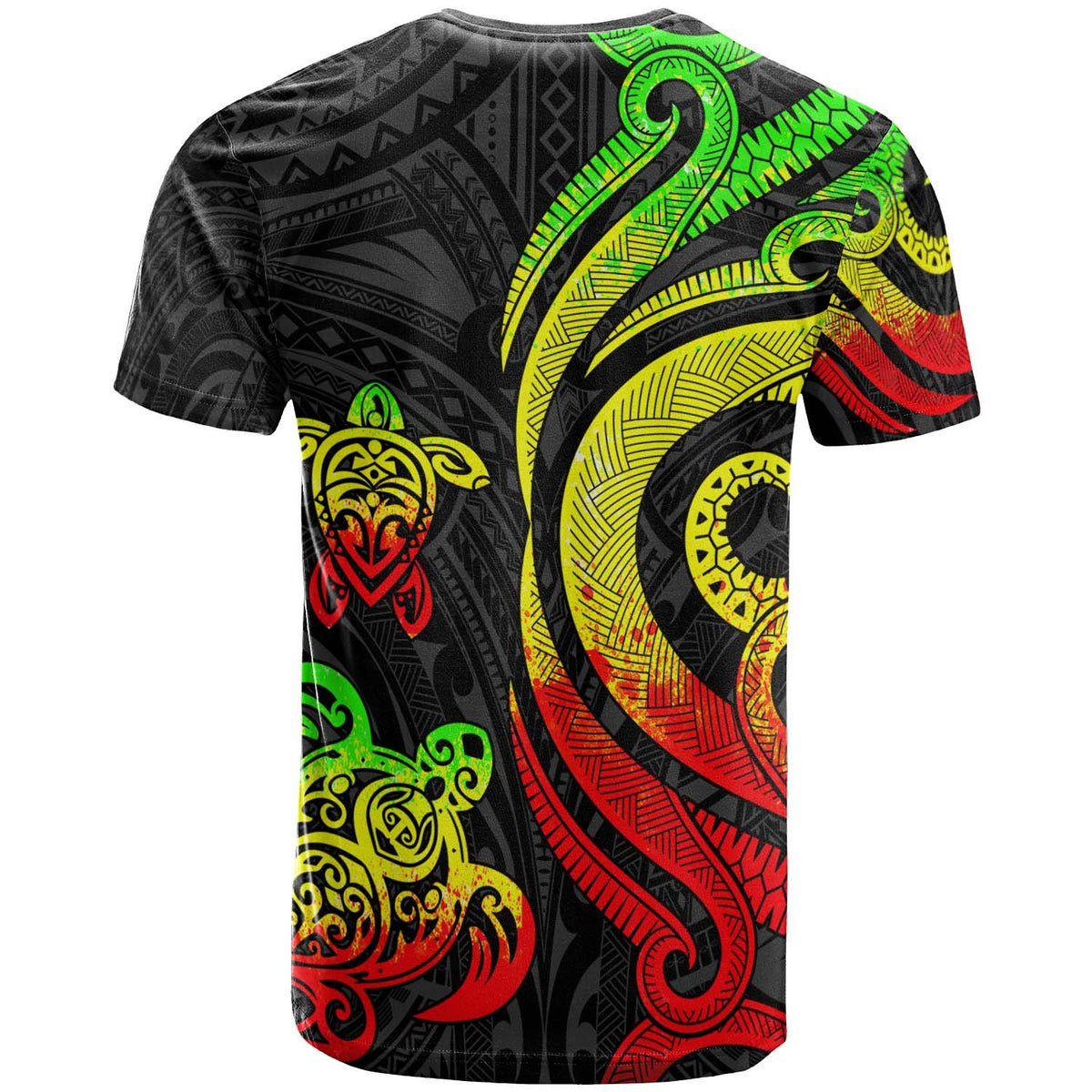 New Caledonia T Shirt Reggae Tentacle Turtle - Polynesian Pride