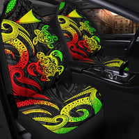 Tokelau Car Seat Covers - Reggae Tentacle Turtle - Polynesian Pride