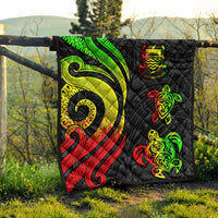 Tuvalu Premium Quilt - Reggae Tentacle Turtle - Polynesian Pride