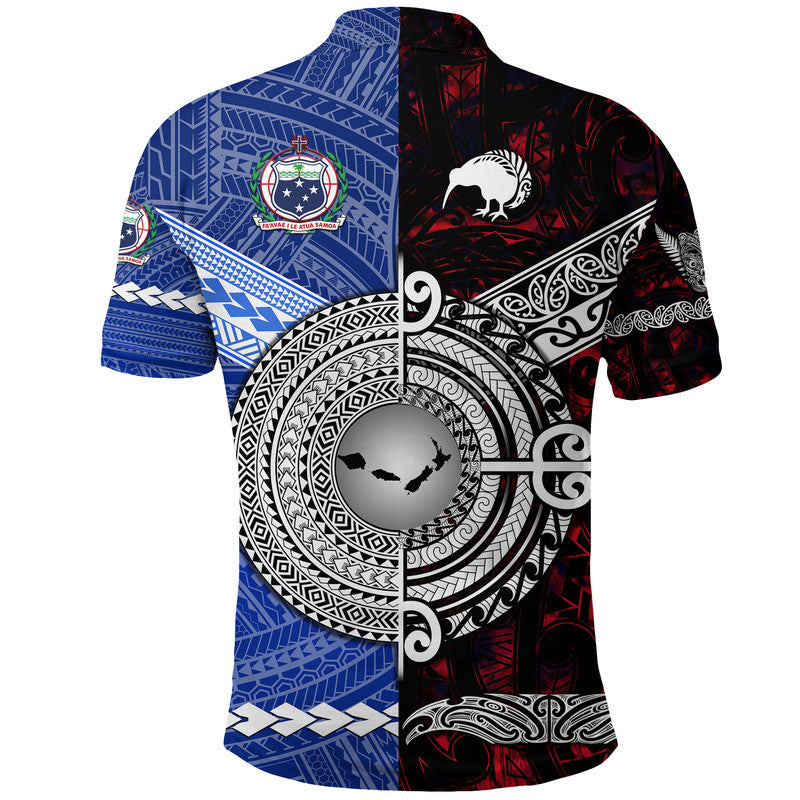 Samoa New Zealand Polo Shirt Together Red LT8 - Polynesian Pride