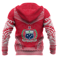 Samoa Polynesian Chief Hoodie Red Version - Polynesian Pride