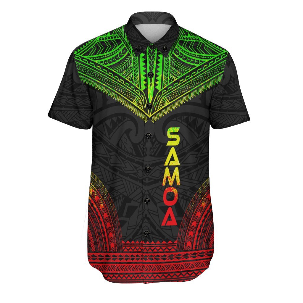 Samoa Polynesian Chief Shirt - Reggae Version Men Reggae - Polynesian Pride