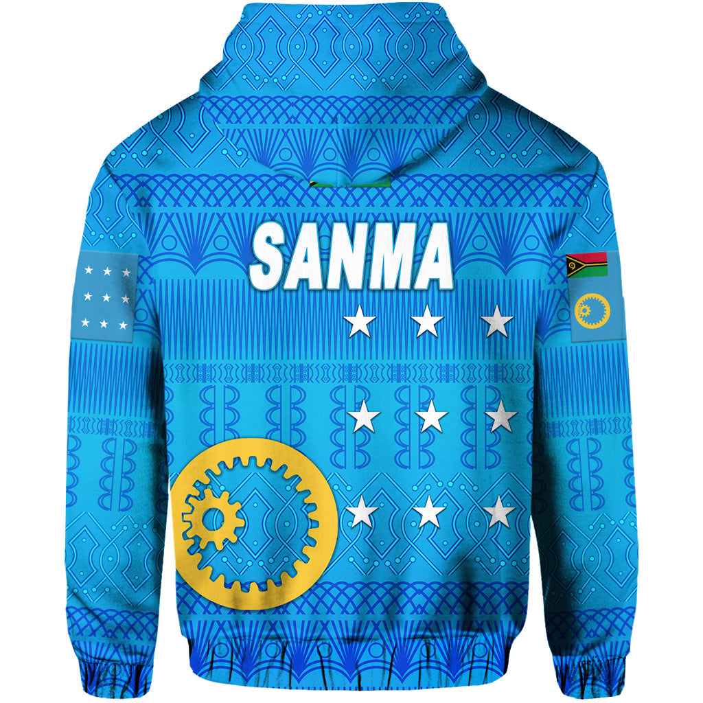 Sanma Province Hoodie Vanuatu Pattern Traditional Style LT8 - Polynesian Pride