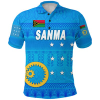 Sanma Province Polo Shirt Vanuatu Pattern Traditional Style LT8 - Polynesian Pride