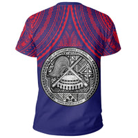 American Samoa Polynesian Coat of Arms Bald Eagle T Shirt - Polynesian Pride