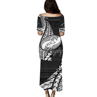 Fiji Rugby Bati Black New Style Puletasi Dress - LT2 - Polynesian Pride