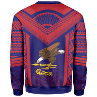 American Samoa Coat Of Arms Polynesian Sweatshirt Active - Polynesian Pride