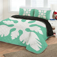 Hawaiian Royal Pattern Quilt Bed Set - Seafoarm - B1 Style - AH - Polynesian Pride