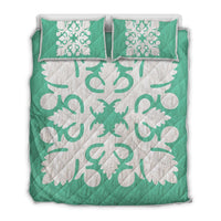 Hawaiian Royal Pattern Quilt Bed Set - Seafoarm - I2 Style - AH Seafoarm - Polynesian Pride